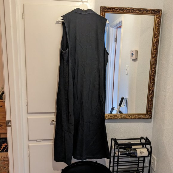 Vintage linen button up dress - Picture 4 of 4